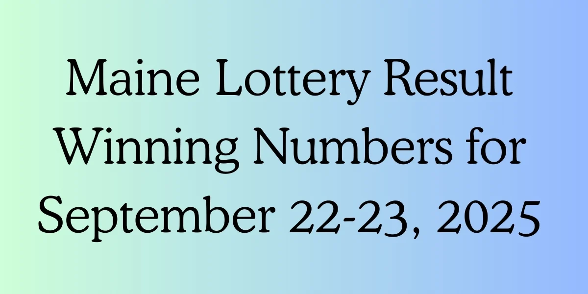 Maine Lottery