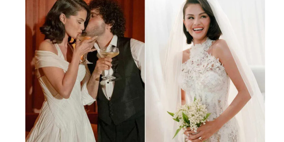 Selena Gomez Shares First Look at Her Wedding Reception Dress in Stunning New Photos